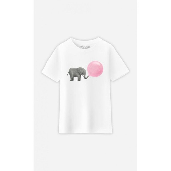Wooop - T-paita lapsille Jumbo Bubble Gum 6 vuotta Vit 6 år