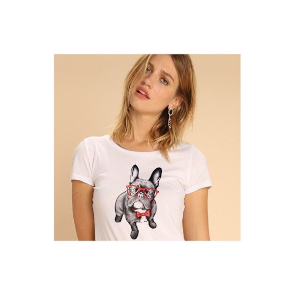Wooop - TSHIRT NAISILLE HAPPY DOG XXL Vit XXL