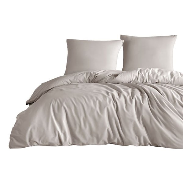 Sängkläder - UNI - Beige - 140x200 - 1 överkast - 1 örngott Beige