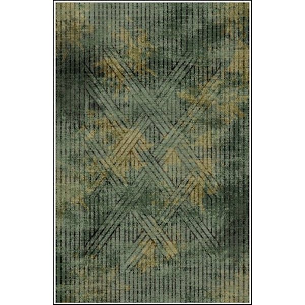 Matta - FISUN - Grön - 200x300 cm - Halkskydd - Maskintvättbar - Modern Grön