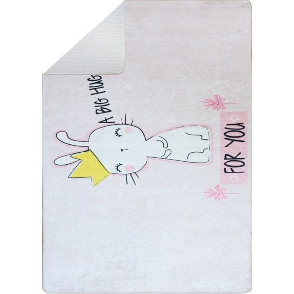 Matta - MANI TEXTIL - CALIN - Rosa - 100x150 cm - Maskintvättbar Rosa