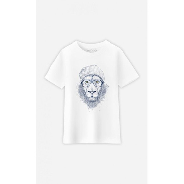 Wooop - TSHIRT KILLE COOL LEJON 8 år Grå 8 år