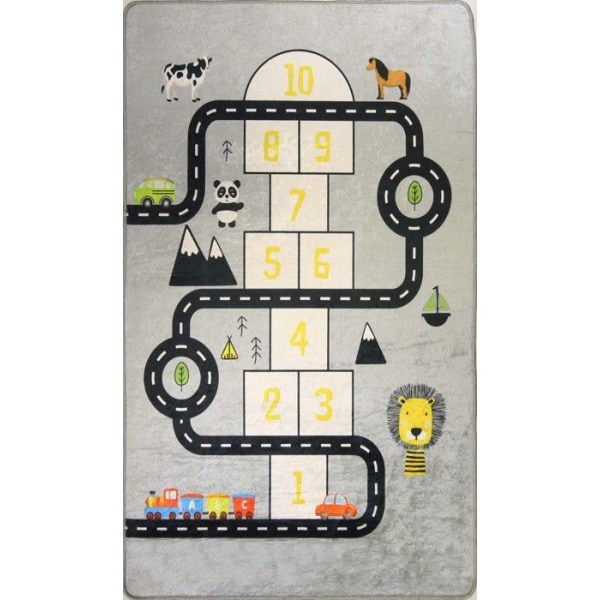 CIRCUIT Marelle Grå Tæppe, Størrelse: 80x150 Grå