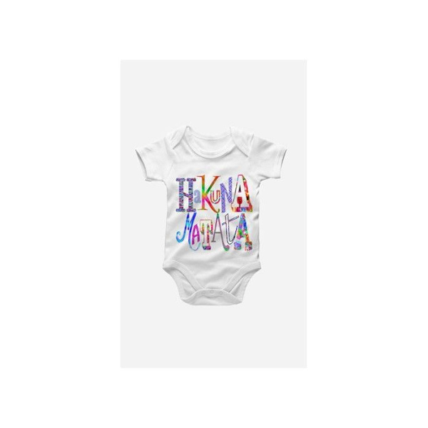 Wooop - BODYS BEBE HAKUNA MATATA FÄRG 12/18 månader Vit 12-18 månader