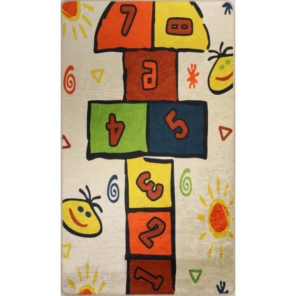 Matta - MARELLE - Multifärgad - 80x150 cm - Halkskydd - Maskintvättbar Flerfärgad