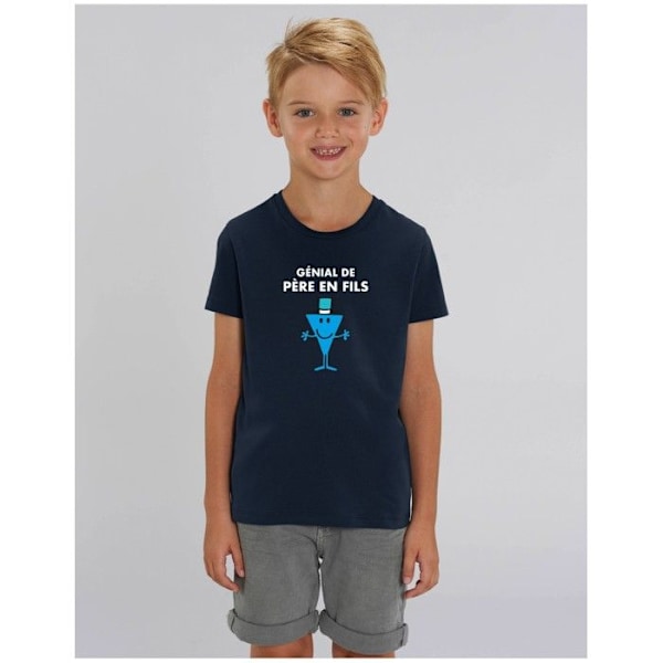 Monsieur Madame - T-SHIRT KILLER GUTT FÖR FAR TILL SON 4 år Blå Fyra år
