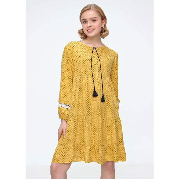 MT Kläder - Robe Volanté Gul 36 - 36