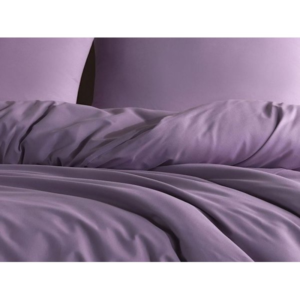 Sengetøj - UNI - Violet - 140x200 - 1 dynebetræk - 1 pudebetræk Lila