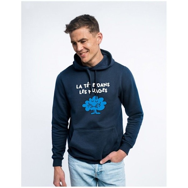 Herre Sweatshirt - HOVED I SKYER 2 Blå jag