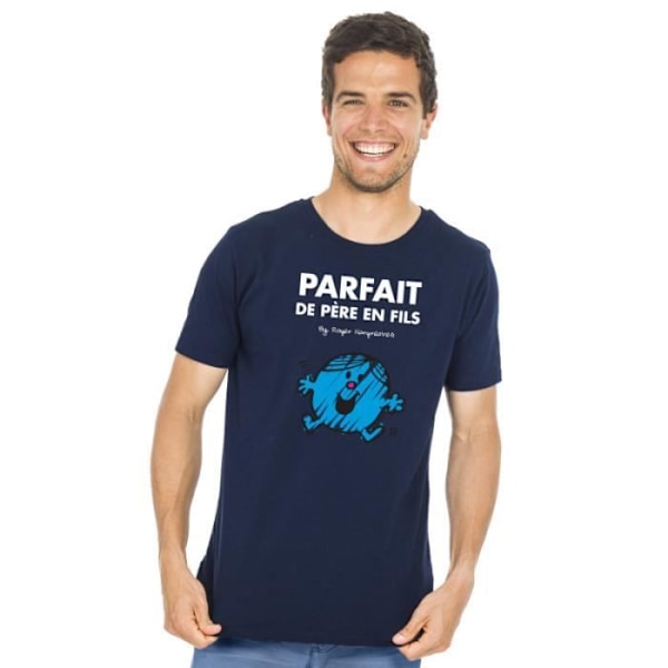 T-shirt - Monsieur Madame - PERFEKT FAR OCH SON - 100% bomull - Korta ärmar - Marinblå marinblå XL