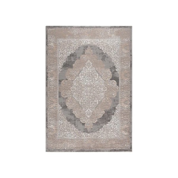 Mani Textile - LEXA Baroque stue tæppe 160x200 Grå