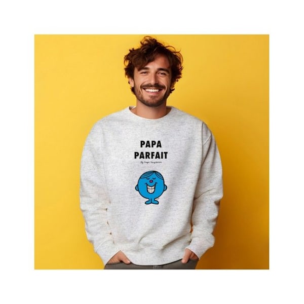 Herre Sweatshirt "Perfekte Far" Grå XL Grå XL