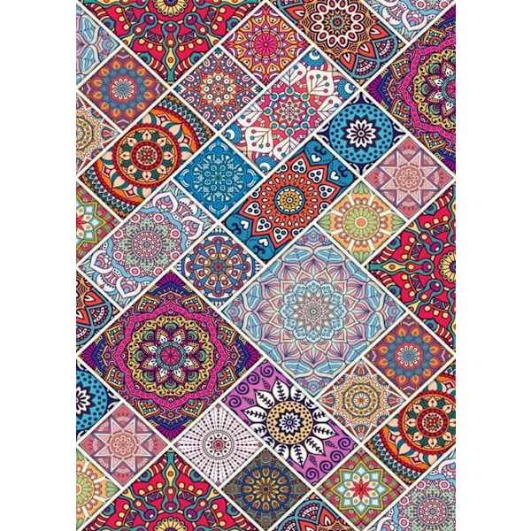 Matta - MANI TEXTIL - Modern - Färgglad - 50x120 - Syntet - Andra mönster Färgad