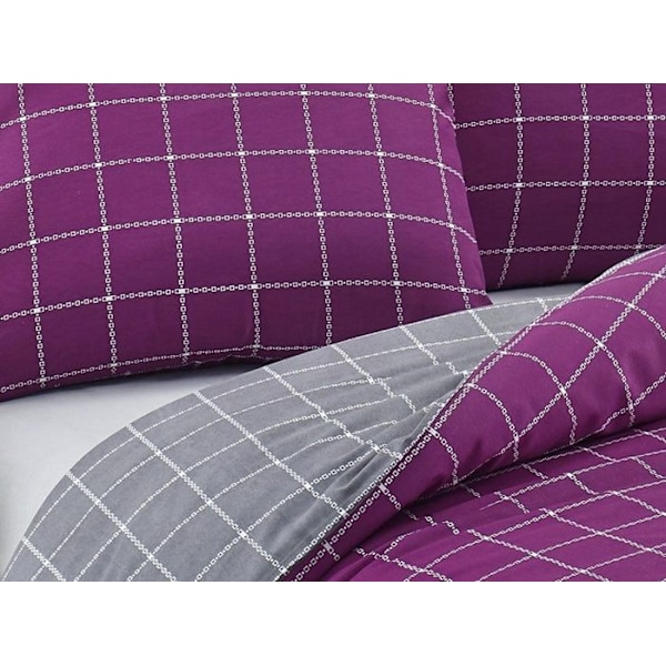 Vuodevaatteet - TRENDY - Violetti - 140x200 cm - 80% Puuvilla - 20% Polyesteri Lila