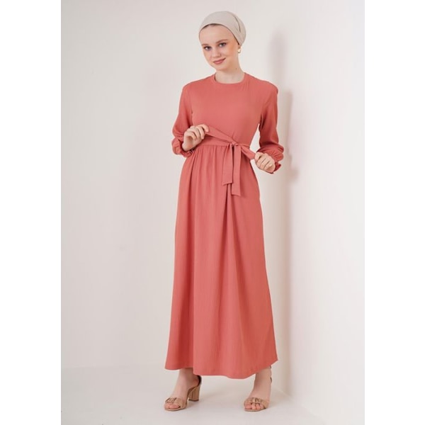 MT Vaatteet - Vaaleanpunainen Pitkä Mekko 38 Rosa 38
