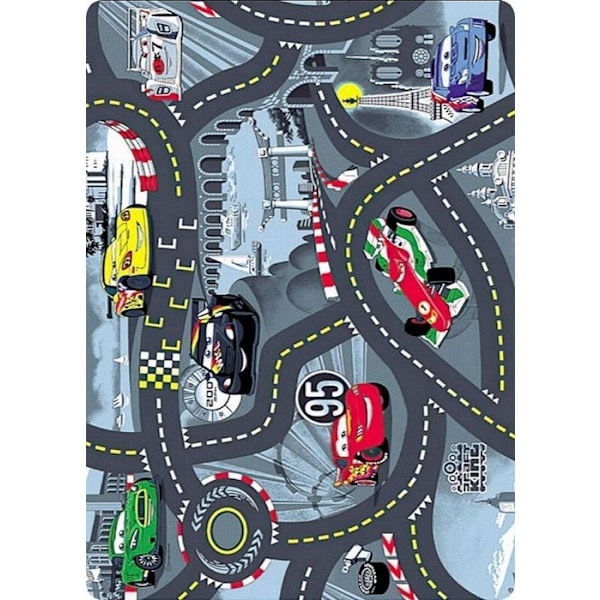 Grå Circuit Matta Mått - 80x150 Silver