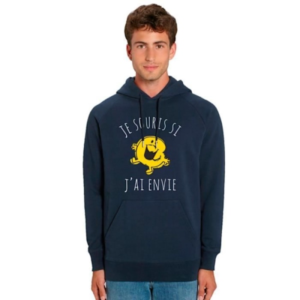 Hoodie - Herrar och Frun - Marinblå - 100% bomull - Tryckt i Frankrike - Bekväm marinblå XXL