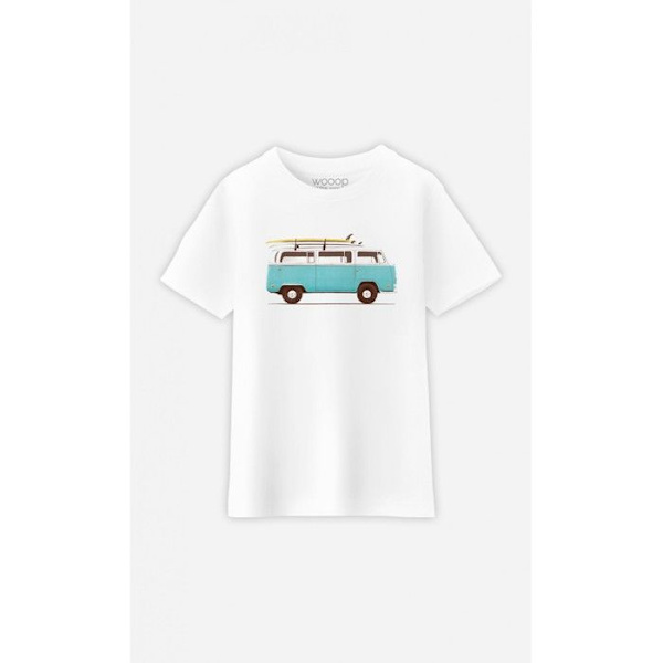 Wooop - T-SHIRT POJKE BLÅ VAN 6 år Vit 6 år