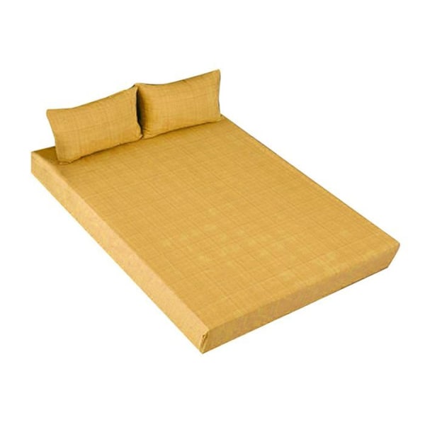 Sæt med betræk og pudevår - Gul - 140x200 - 80% bomuld - 20% polyester - Maskinvaskbar Gul