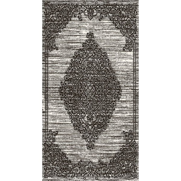 Tæppe - ORIENT - Grå Sølv - 200x300 cm - Tykkelse 9mm - Skridsikker - Vaskbar 30°