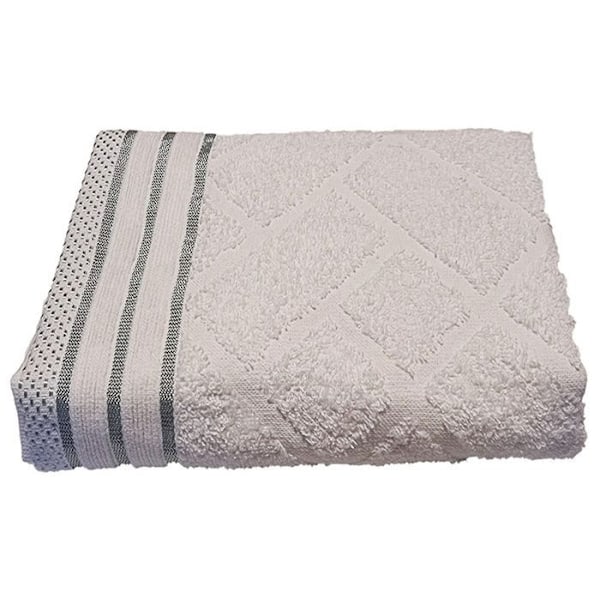 Jacquard-pyyhe 70 x 140 cm - Valkoinen Vit