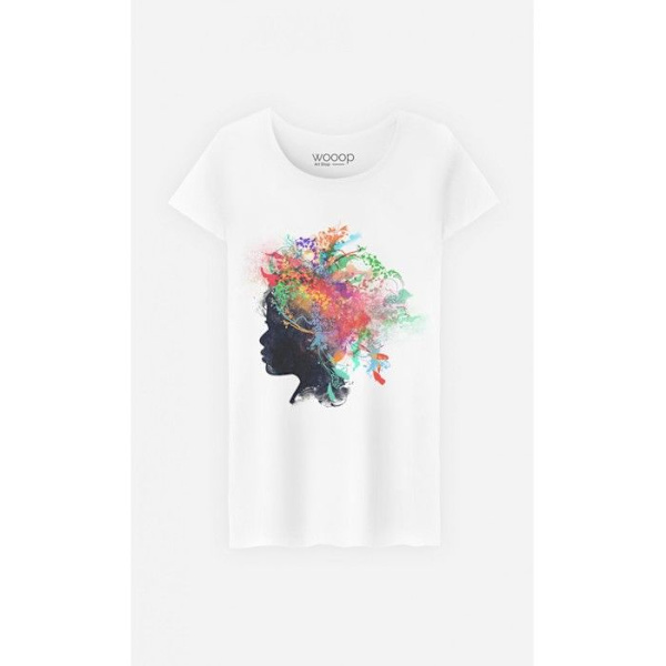 Wooop - TSHIRT KVINNA WILD CHILD M Vit M