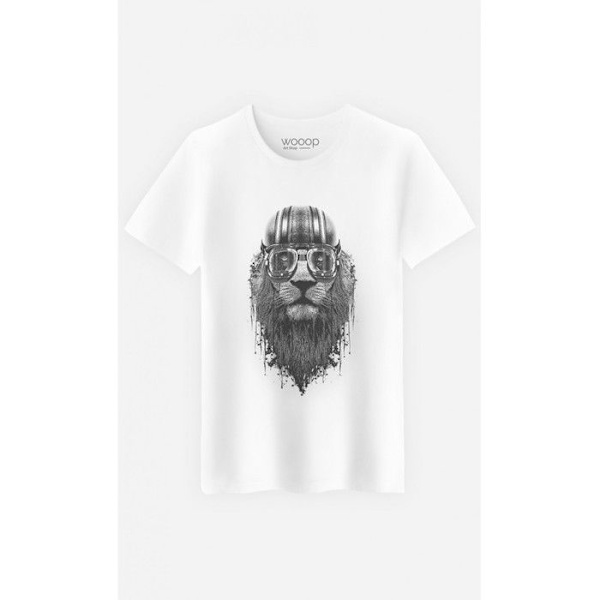 Wooop - TSHIRT MÄNNISKOR LEJONRIDARE L Vit jag