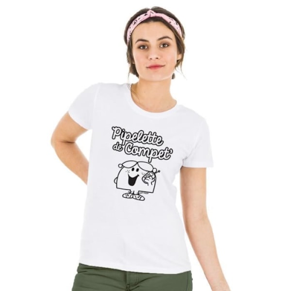 'Tshirt PIPELETTE DE COMPET' VIT - T-shirt 100% bomull av hög kvalitet. T-shirt tryckt i Frankrike. Vit M