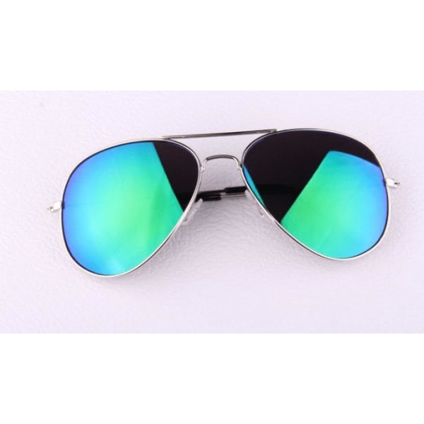 Pilot Aviator Large, solglasögon med grön spegel och silver båge e5f7 |  Fyndiq