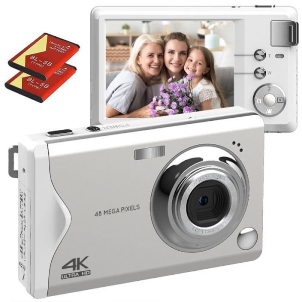 4K 48MP digitalkamera med 3-tums stor skärm 16x zoom autofokus vloggningskamera