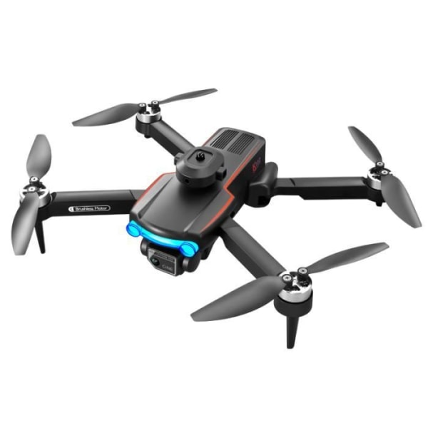 Dragon touch 4K Drone 2 Kameror 2.4G WIFI Borstlös motor 360° Hinder Undvikande med 2 Batterier 30 Minuter Svart