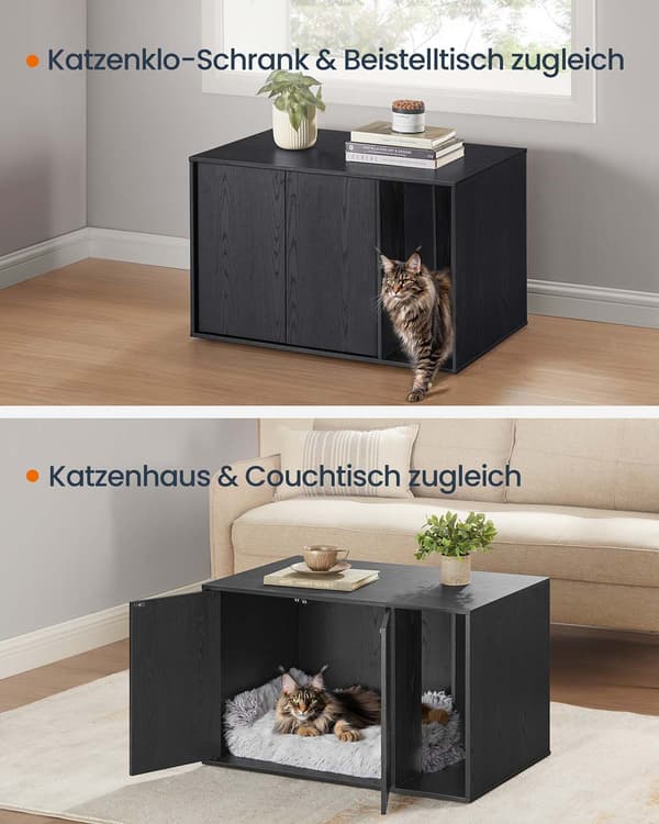Kattlåda - Kattskåp - Döljer kattlåda - Push-to-open - För stora katter