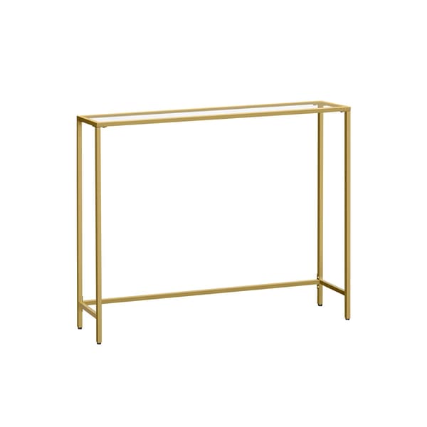 Consoletafel - gehard glas - metalen frame - modern - 20 x 100 x 80 cm