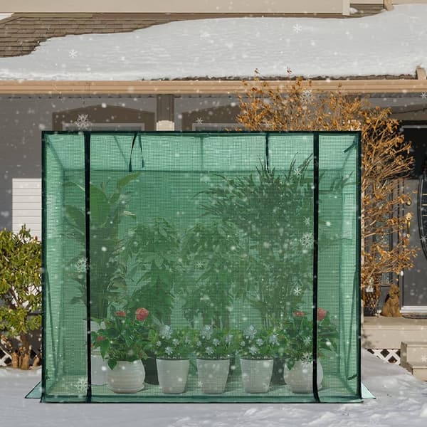 Folieväxthus för växter | Grön | 200x77x146/169 cm
