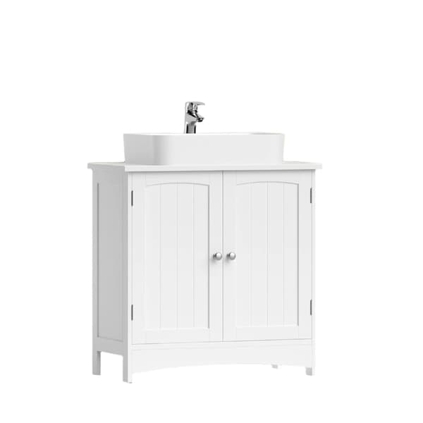 Tvättställsunderskåp - badrumsmöbler - MDF vit - 60 x 60 x 30 cm