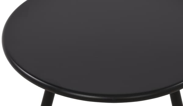 Modernt trädgårdsbord, väderresistent loungebord, rostfritt design -UV -resistent | Färg: Svart