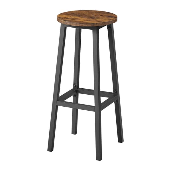 Barstolar 2-delat set | Brun-svart | 32x32x65 cm