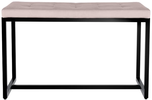 Bench Black Base - SOFA - Hög sittplatskomfort | Färg: ljusgrått material: mjukt