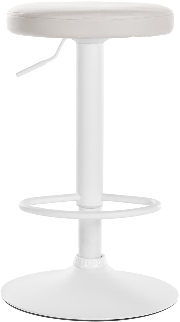 2 -deluppsättning av barstolar - Matsalstolar - 360 ° rotationssystem | Färg: Vit | Materialbas: Metal Matt White