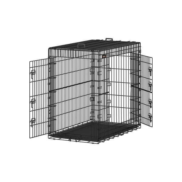 Hundlåda för transport - Fällbar - Stål - 122 x 74 x 114 cm