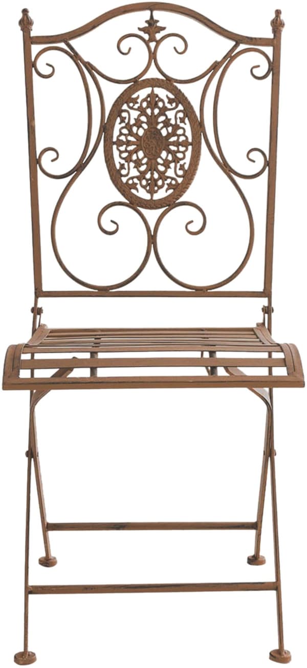 2 -deluppsättning av fällbara trädgårdsstolar - Fällbara stolar - Eleganta nostalgiska detaljer