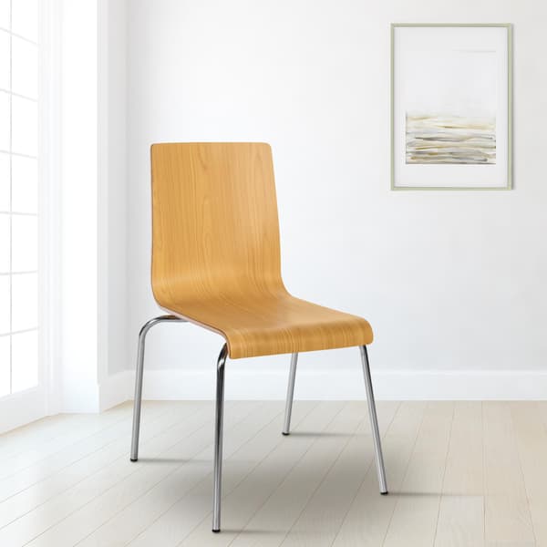 Staplingsstolar - Multifunktionella sittmöbler - Space -Saving Design, Scratch -Resistant Design | Färg: Naturen