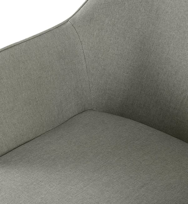 Modern matsalstol - designstol - bekväm sittdyna, ljusgrå, robust &