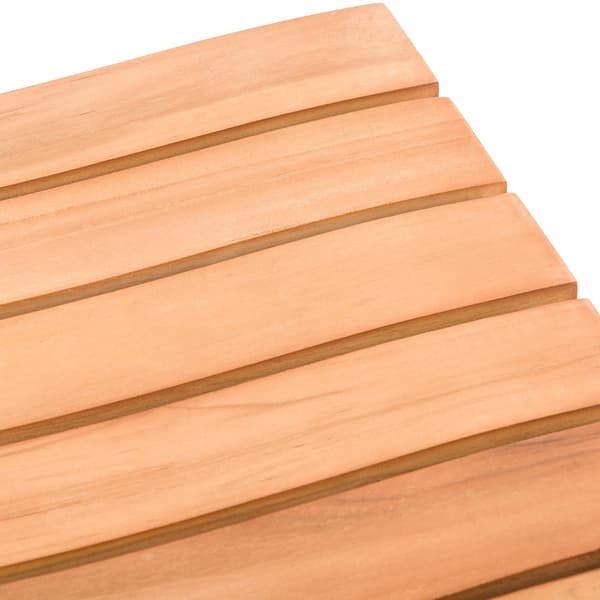 Solid Teak -avföring - Träfotstol - Väder -resistent och hållbar för varje stil