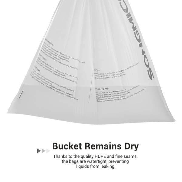 Avfallspåsar 60 l - Rivsäker HDPE - 52 x 74 cm