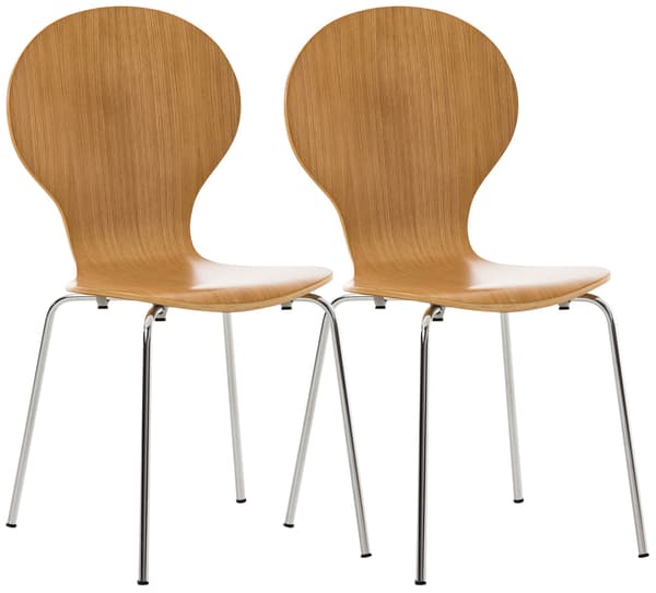 2x Stackbara besökarstolar - Ergonomisk säte - Space -Saving Design | Färg: Grönt