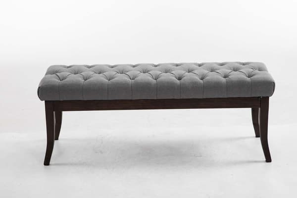 Tyg SOFA - Designer Sofa - Elegant extra sittrum för gäster | Färg: Grå | Storlek: 120 cm