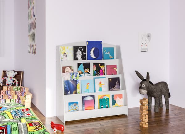 Barnbokstativ - Stacking Cabinet - Stimulerar Independence | Storlek: 80 cm