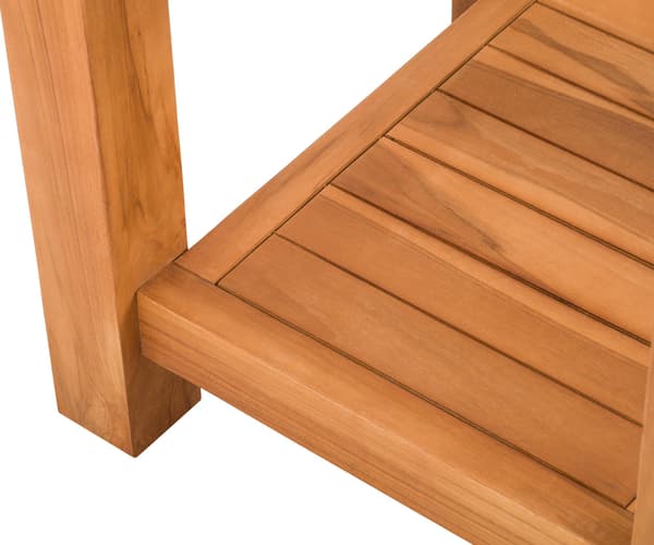 Teak sidobord - fast trä - väder -resistent hållbarhet för utomhusutrymmen
