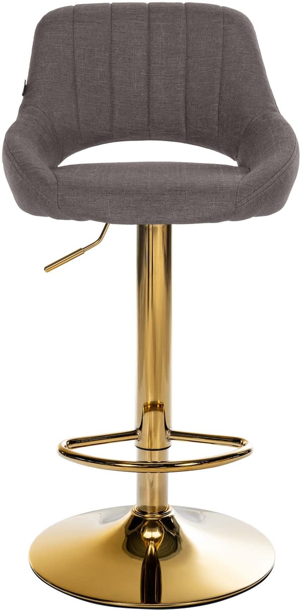 Set med 2 Milet barstolar | Färg: Mörkgrå | Mått: 47x48x85 cm